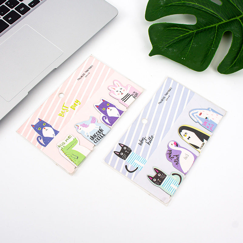 Cute Magnetic Bookmark Set ( 4 pcs )