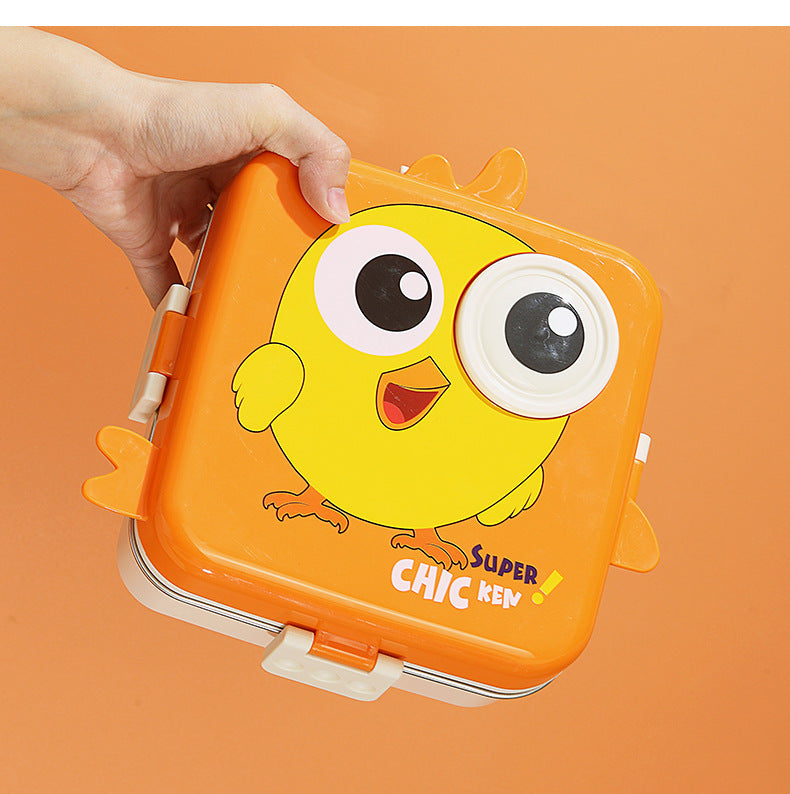 Chicken Eye - Leakproof Insulated Steel Lunch Bento Box ( 1pc )