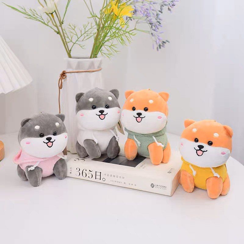 Cute Dog Plush Keychain ( 1pc )