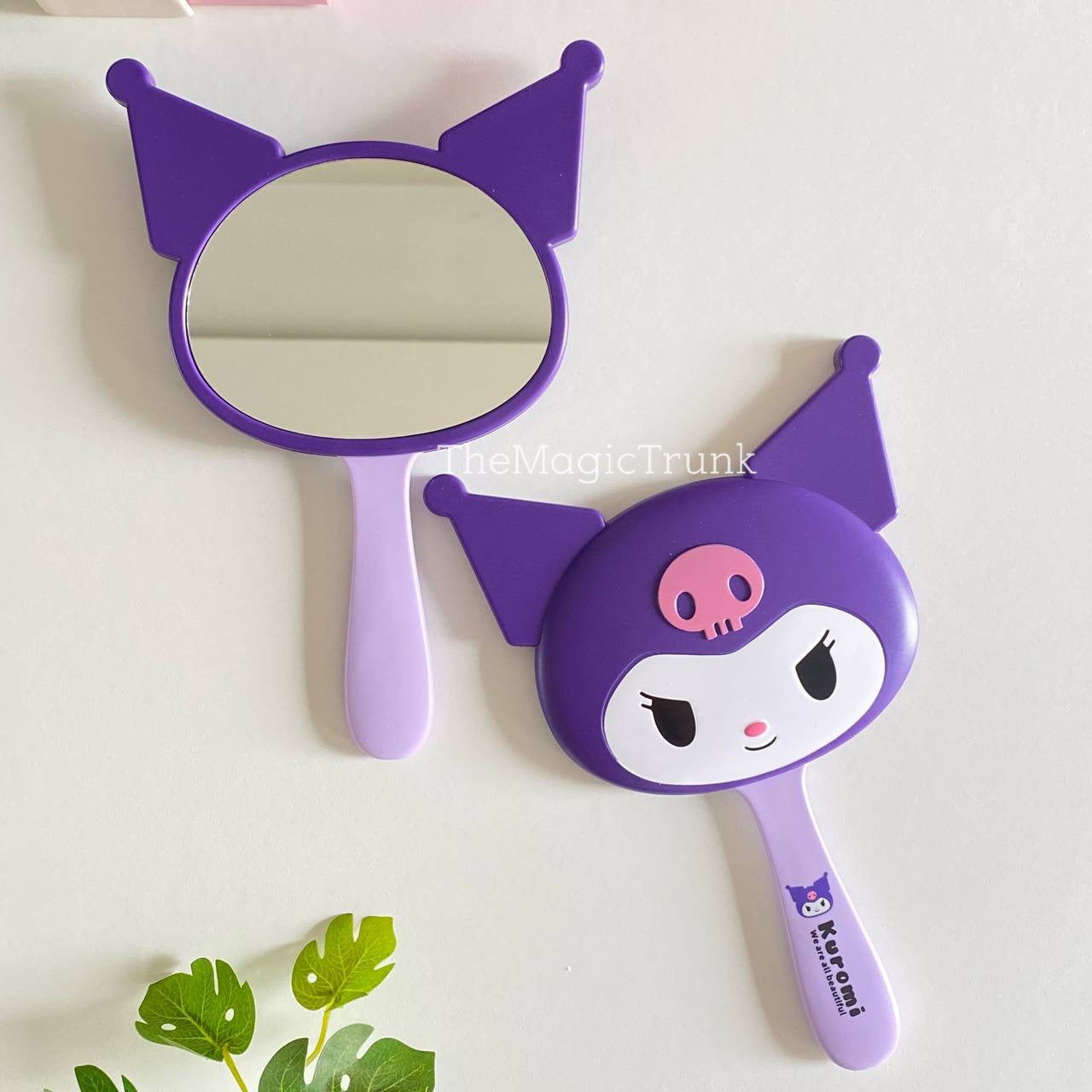 Kuromi Hand Mirror With Comb ( 1pc )