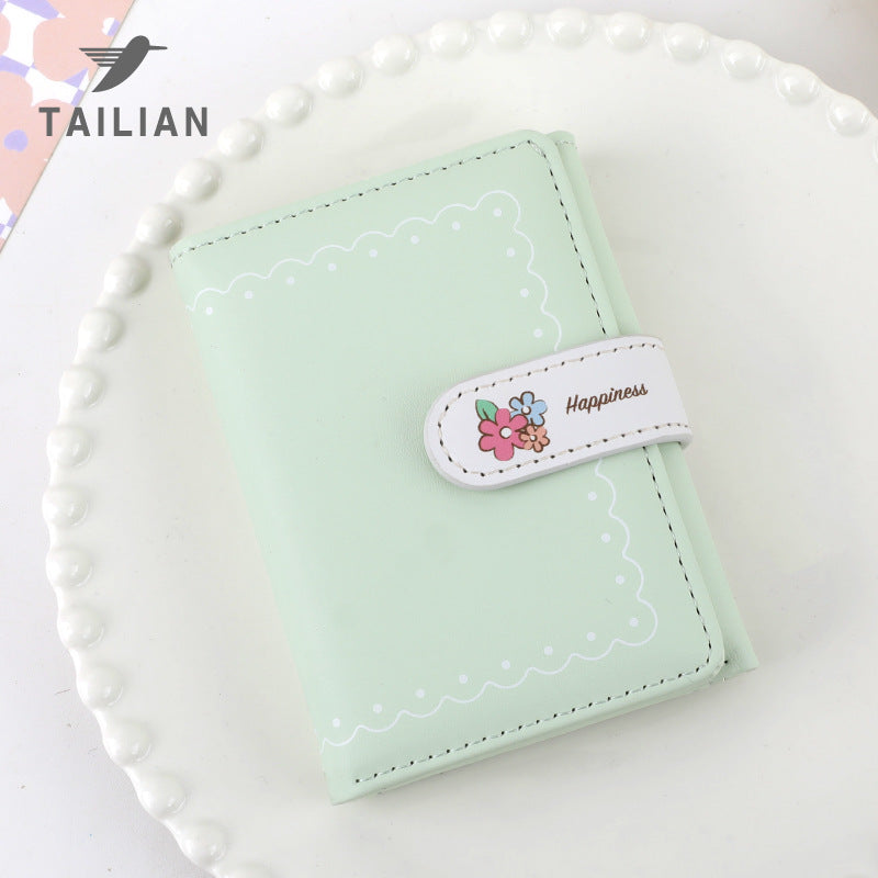 Pastel Floral 3 Fold Wallet ( 1pc )