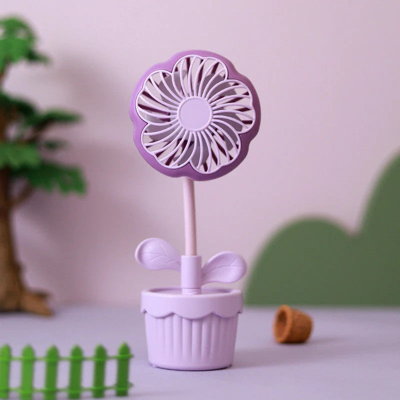 Floral Flexible Dual Speed Hand Fan ( 1pc )