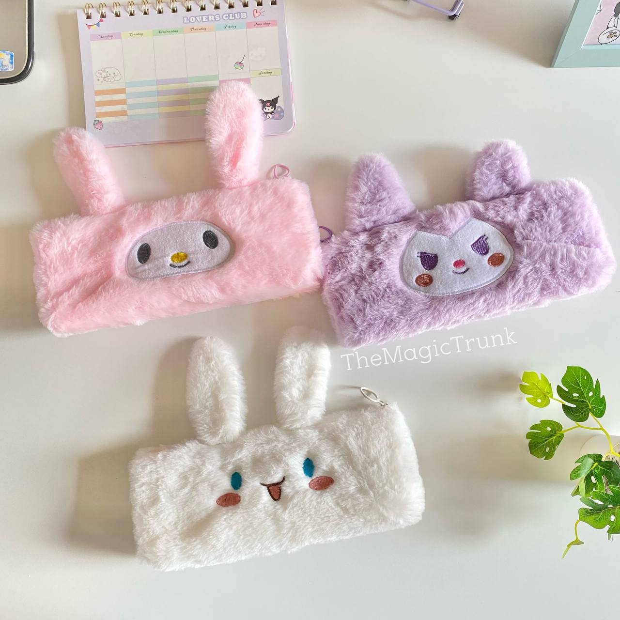 Sanrio Fur Plush Multipurpose Pouch ( 1pc )