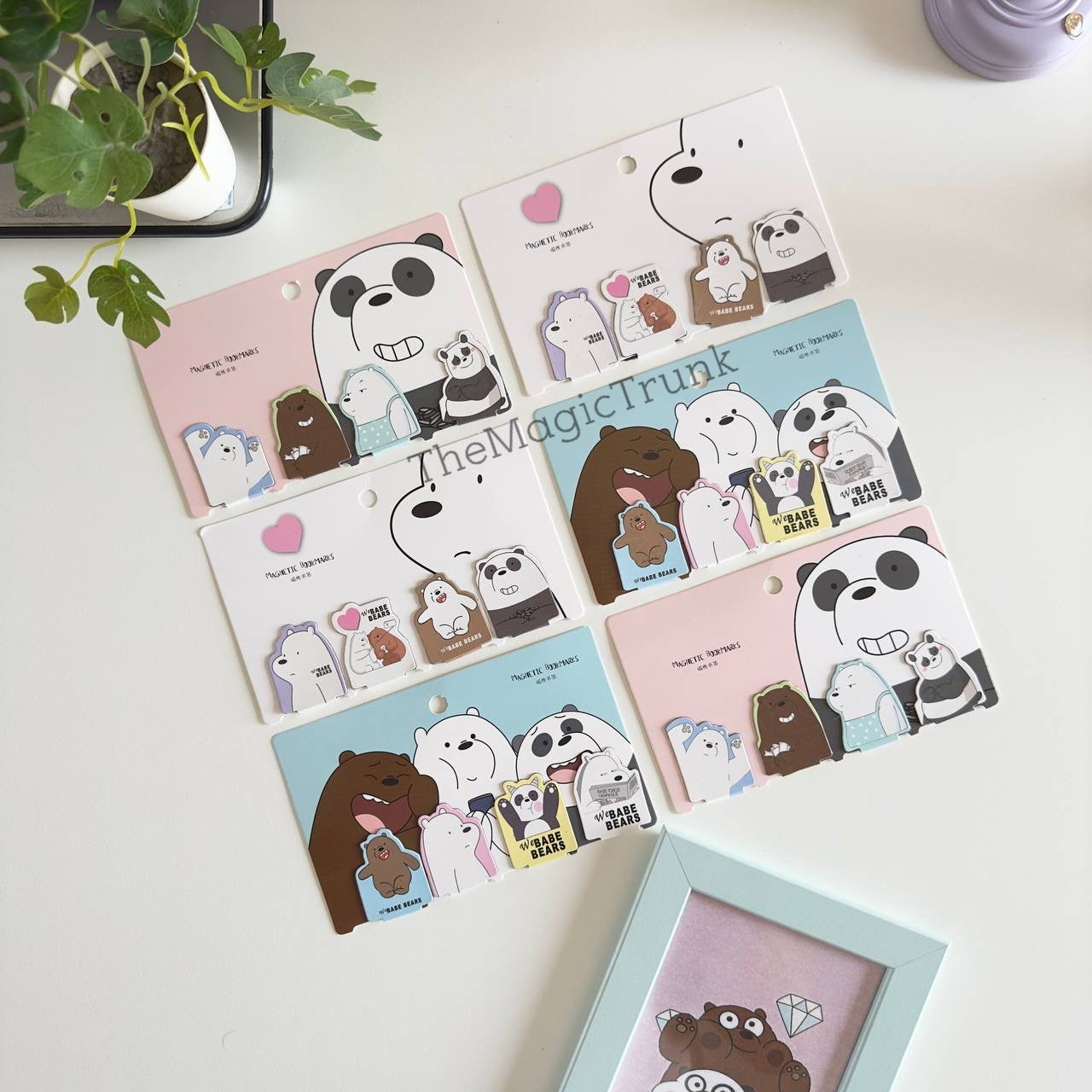 We Babe Bears Panda Magnetic Bookmarks ( 4pcs )