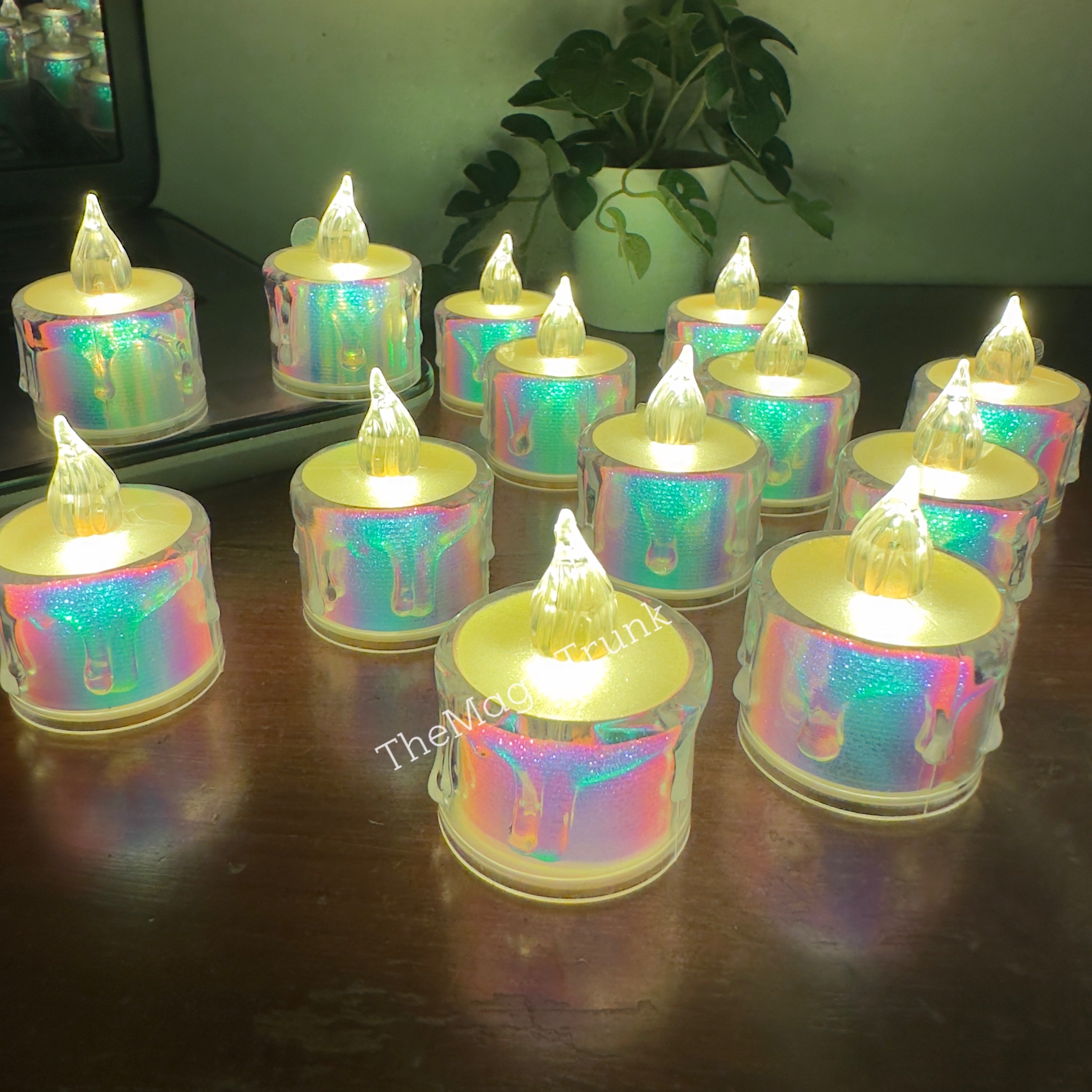 Holographic Decorative Smokeless Led Mini Candles