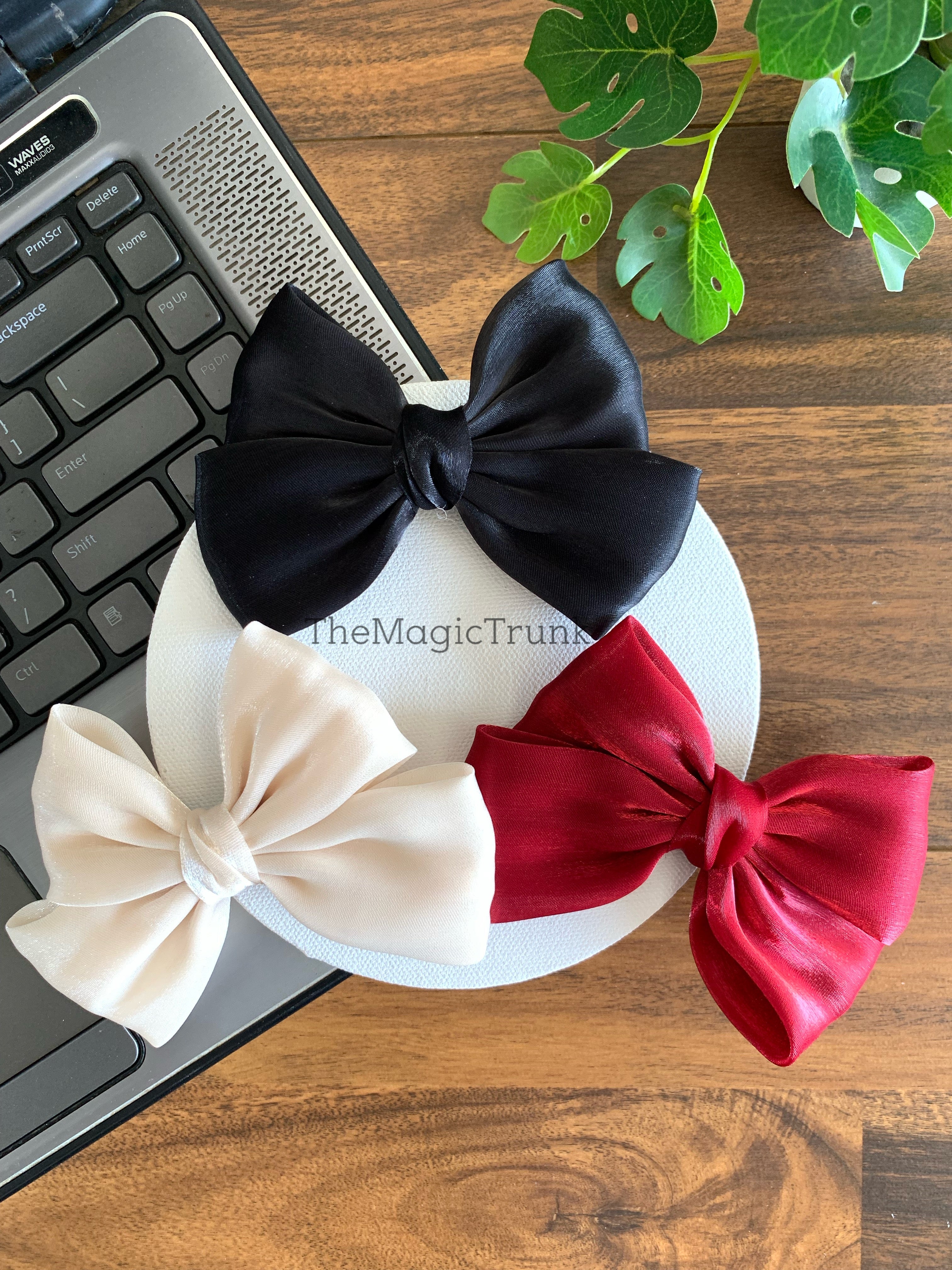 Organza Bow Clip ( 1pc )