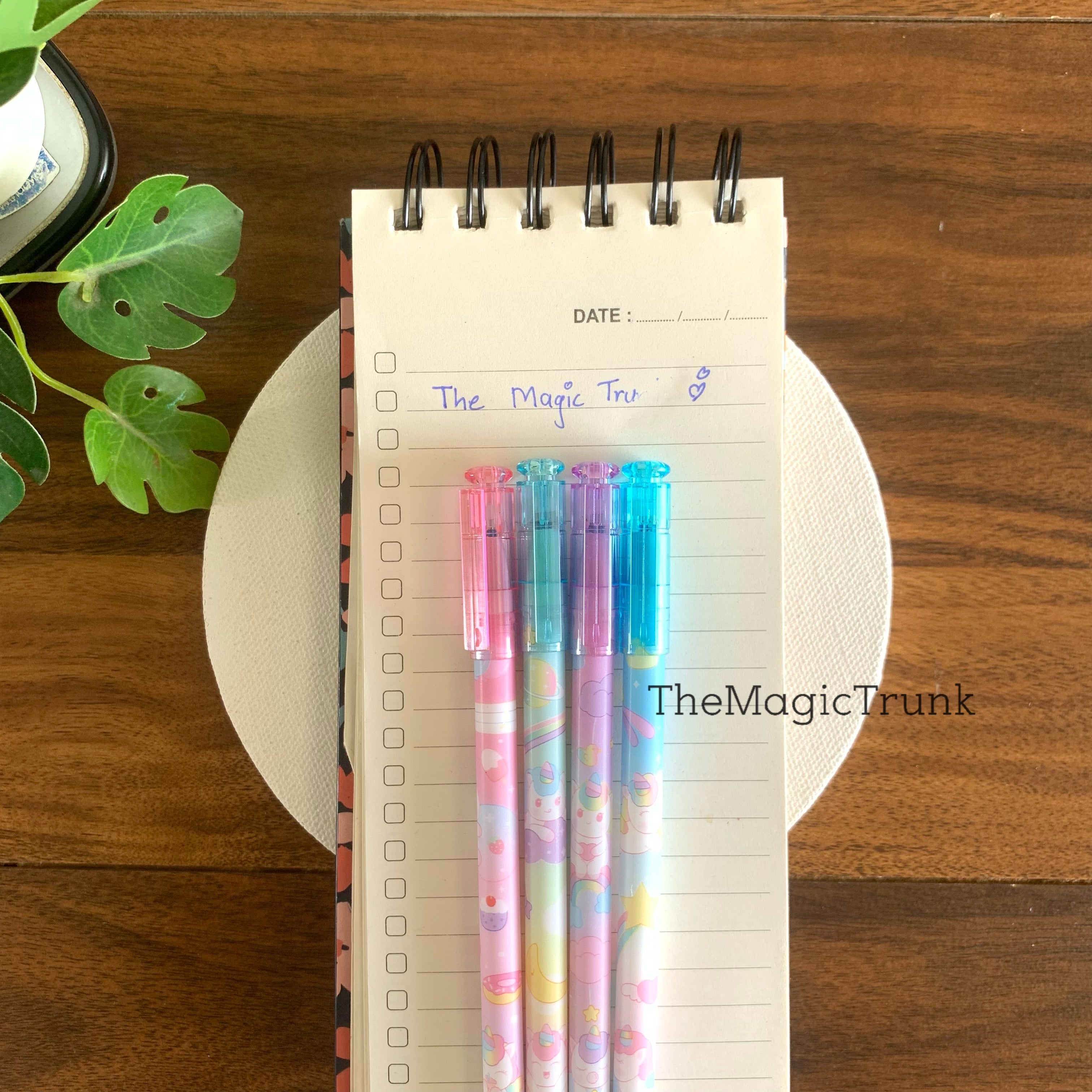 Unicorn Erasable Gel Pen ( 4 pcs )