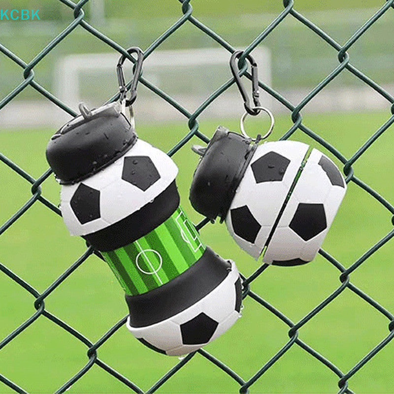 Football & Basketball Sports Expandable Collapsible Silicon Bottle ( 1pc )