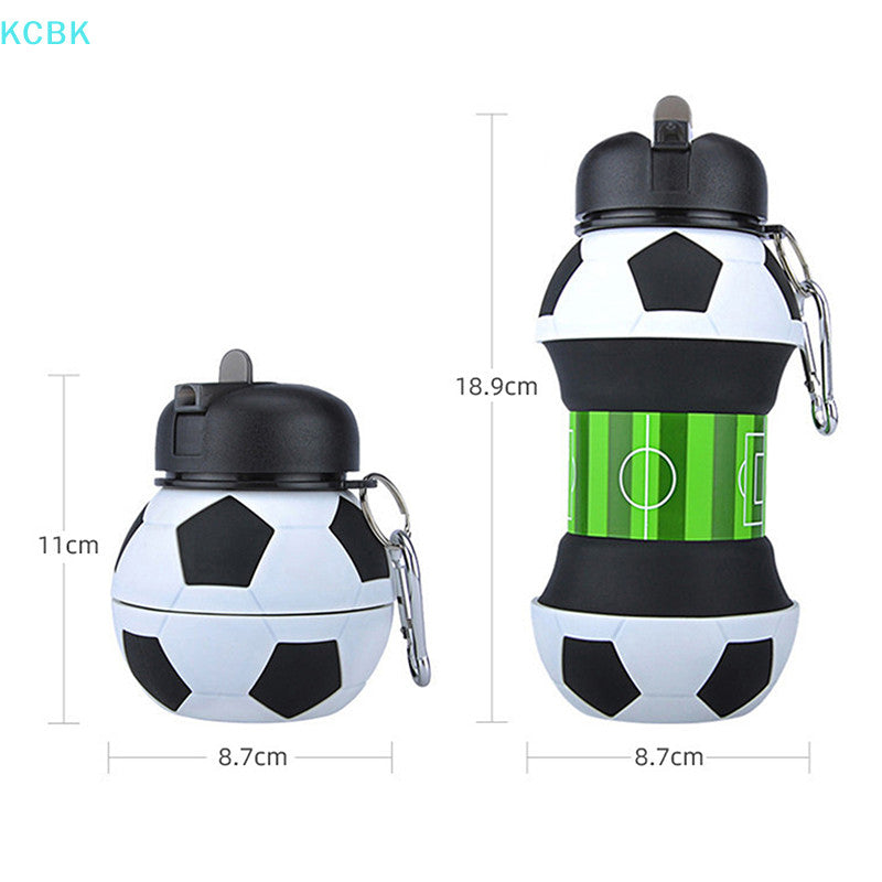 Football & Basketball Sports Expandable Collapsible Silicon Bottle ( 1pc )