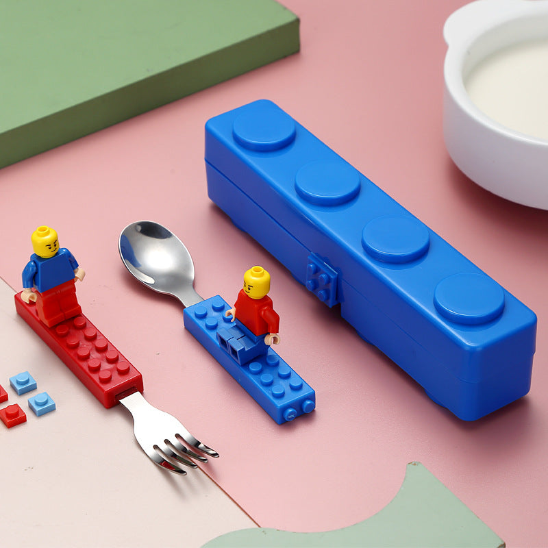 Lego Cutlery Spoon & Fork Set ( 1 set )