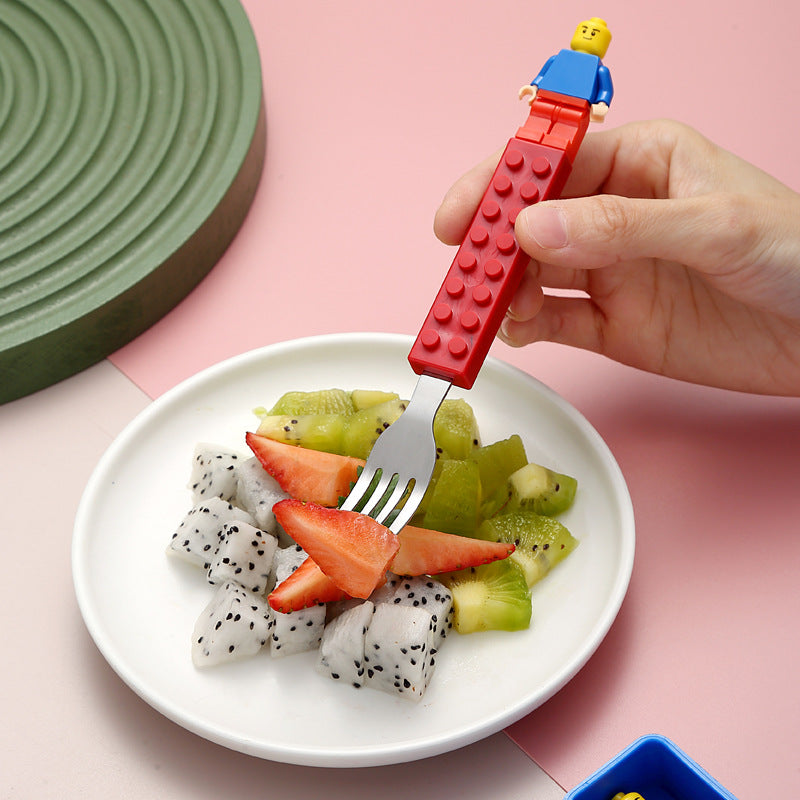 Lego Cutlery Spoon & Fork Set ( 1 set )