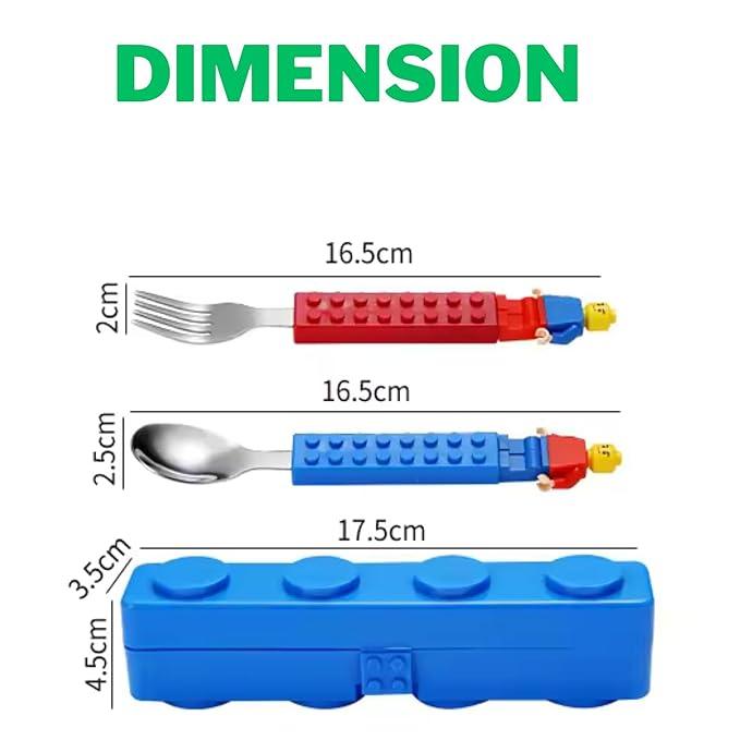 Lego Cutlery Spoon & Fork Set ( 1 set )