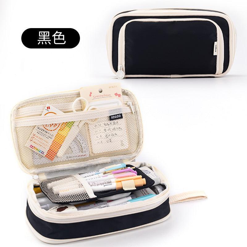 Aesthetic Canvas Expandable Multipurpose Pouch ( 1pc )