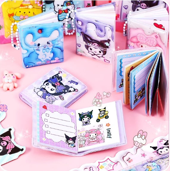 Sanrio Mini Sticker Notebook Dairy ( 2pc )