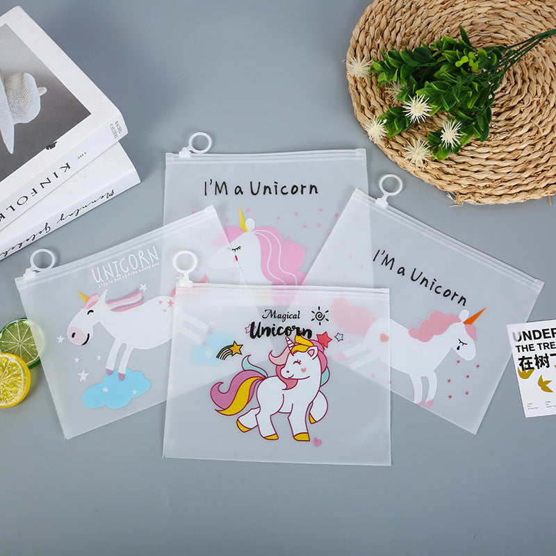 Unicorn Transparent Zip Pouch ( 1pc )