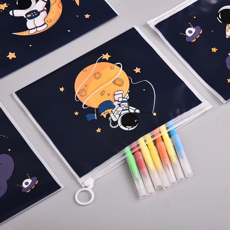 Space Pvc Space PVC Stationery Pouch ( 1pc ) – The Magic Trunk