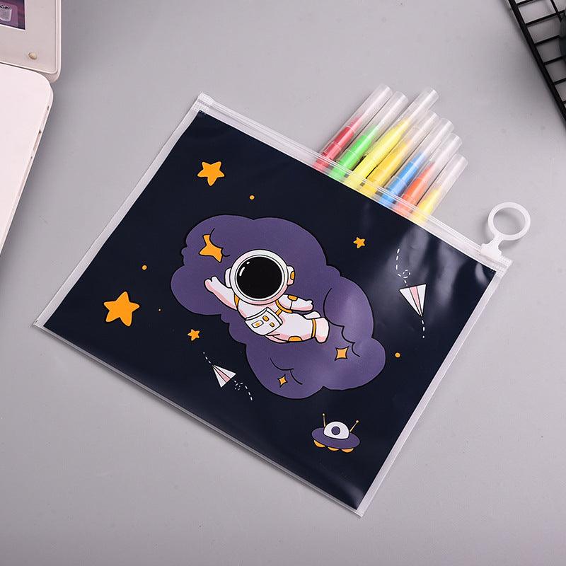 Space Pvc Space PVC Stationery Pouch ( 1pc ) – The Magic Trunk