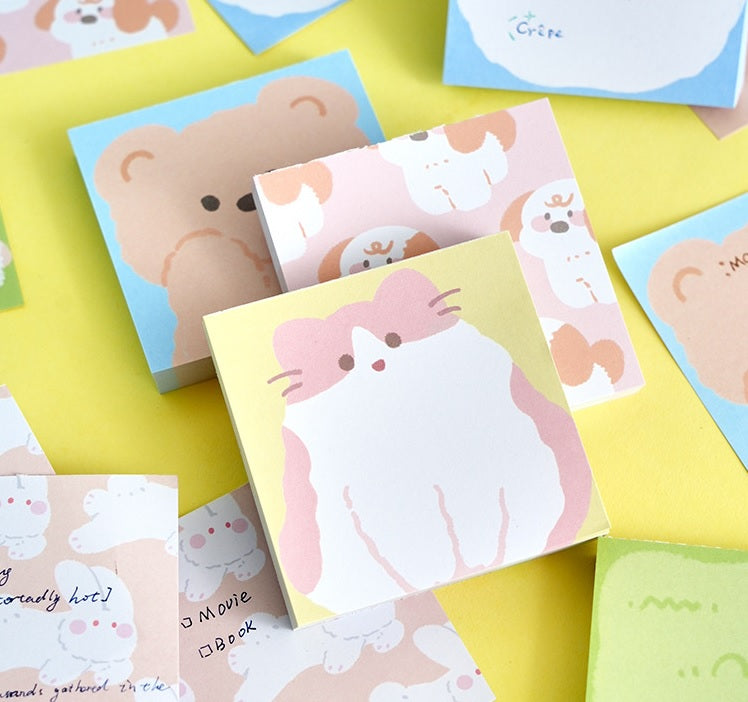 Cute Animal Kawaii Sticky Notes ( 1pc )