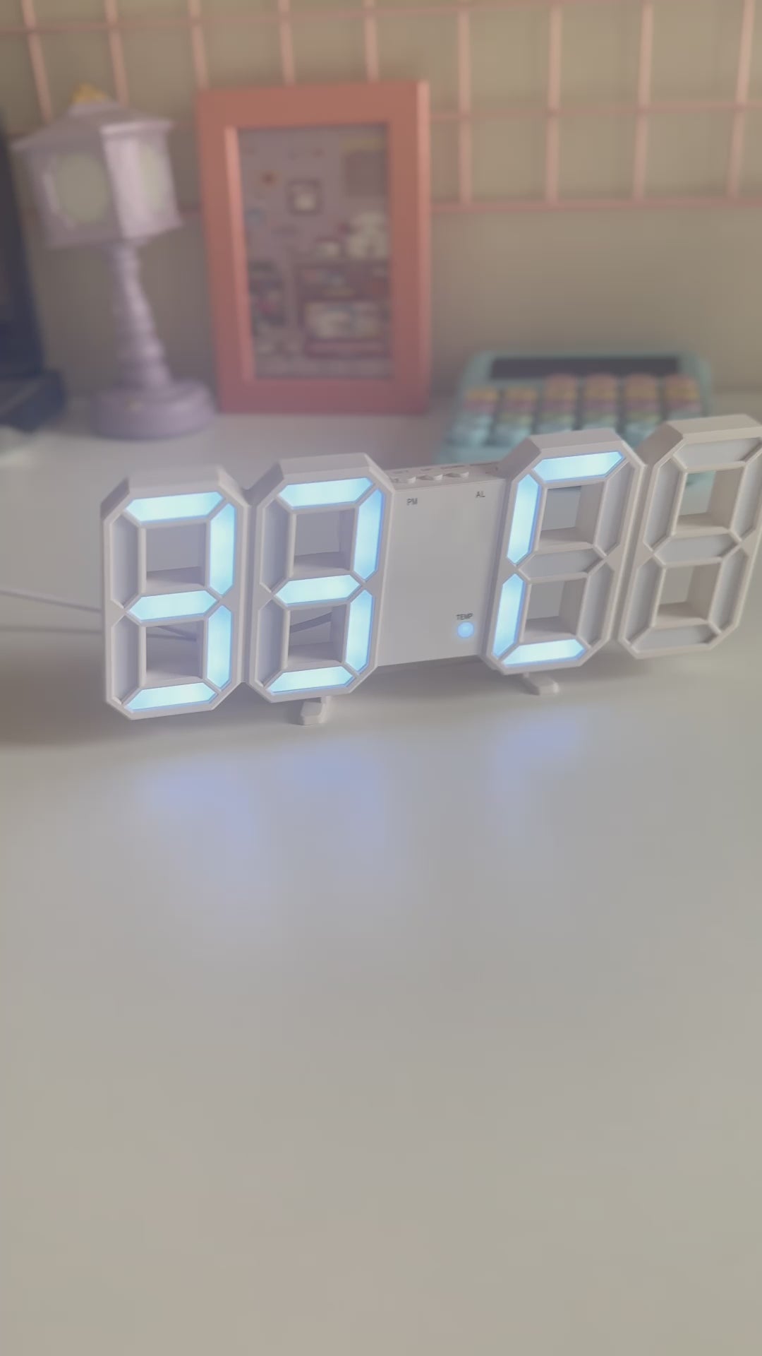 Digital Wall / Table Alarm Clock ( 1pc )