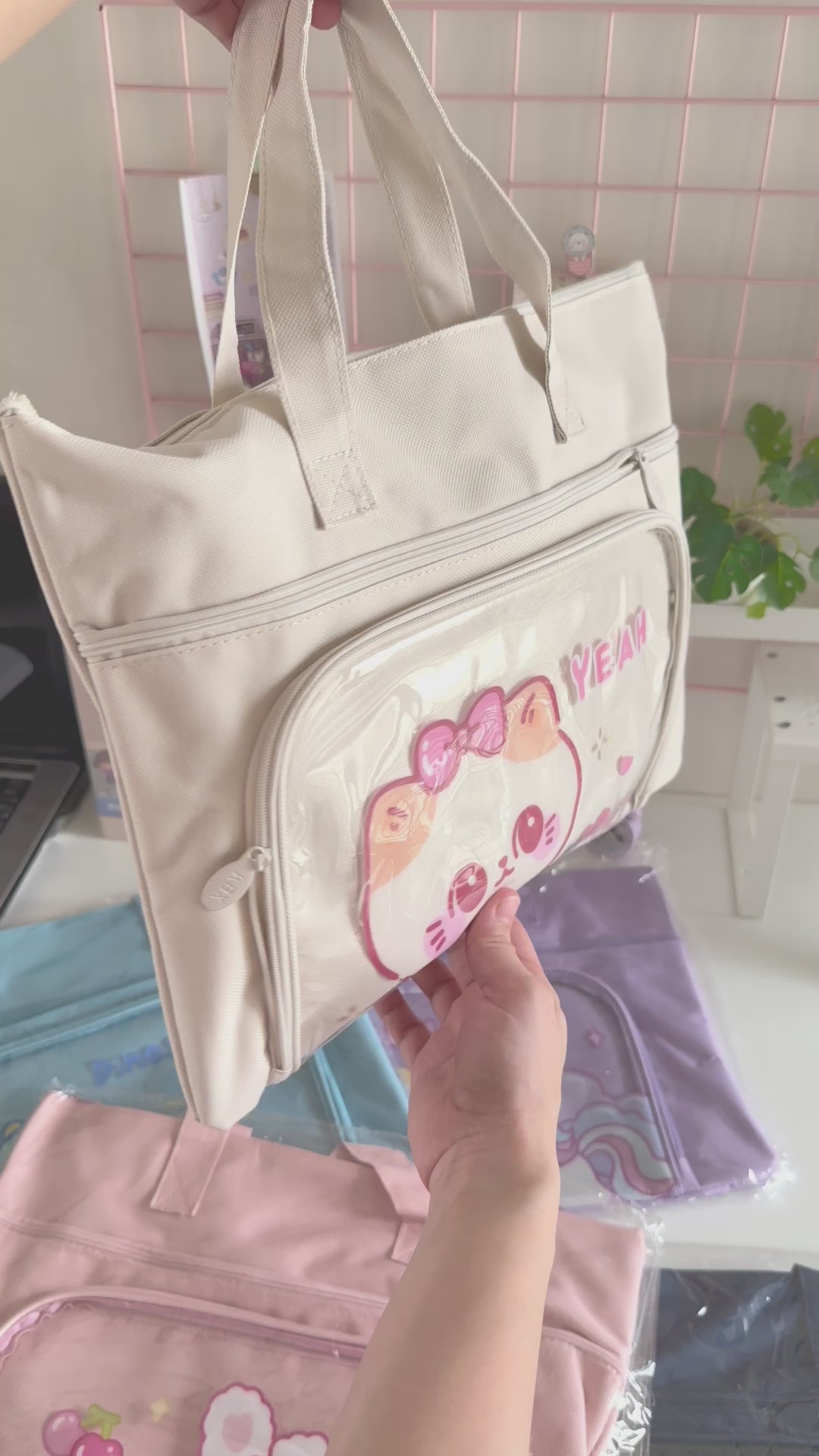 Kawaii Tote Multipurpose Bag ( 1 pc )