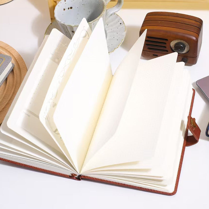 Vintage Quoted Leather Notebook Diary (1pc )