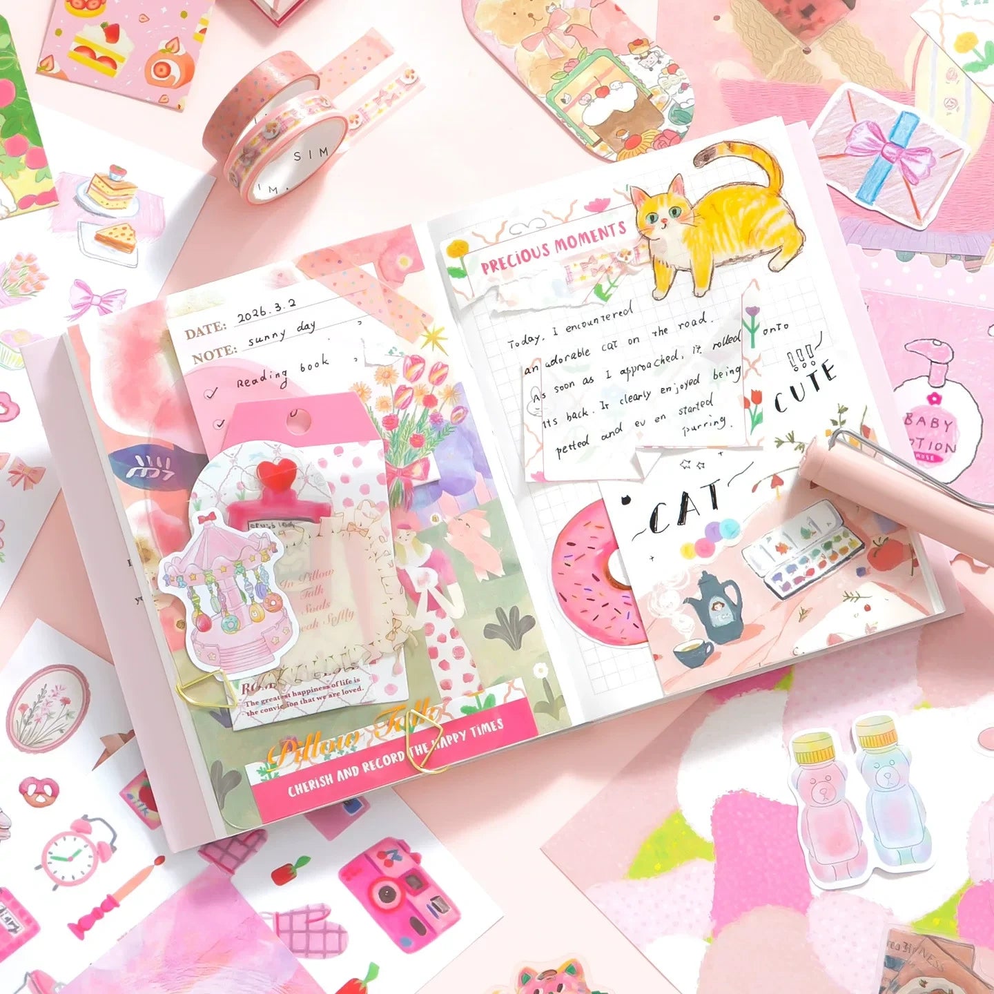 Chill Moment Journaling & Scrapbooking Gift Set ( 1set )