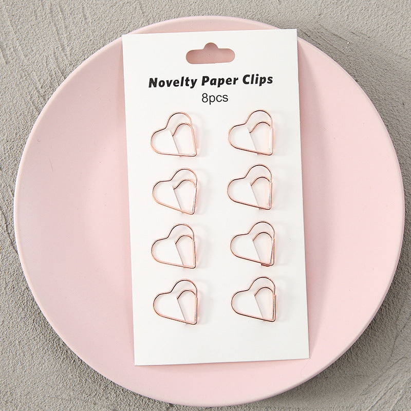 Aesthetic Paper Clip Bookmarks ( 8pcs )