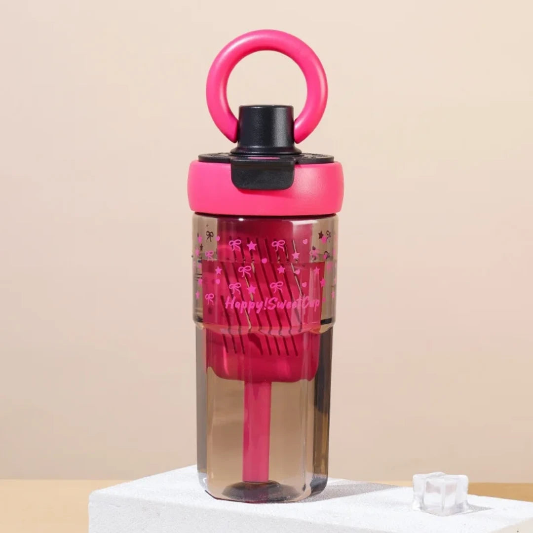 Pinteresty Bow Infuser Bottle Tumbler with Straw ( 1pc )