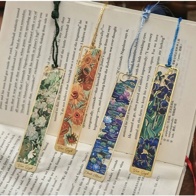 Van Gogh Metal Bookmark With Tassel ( 1pc )