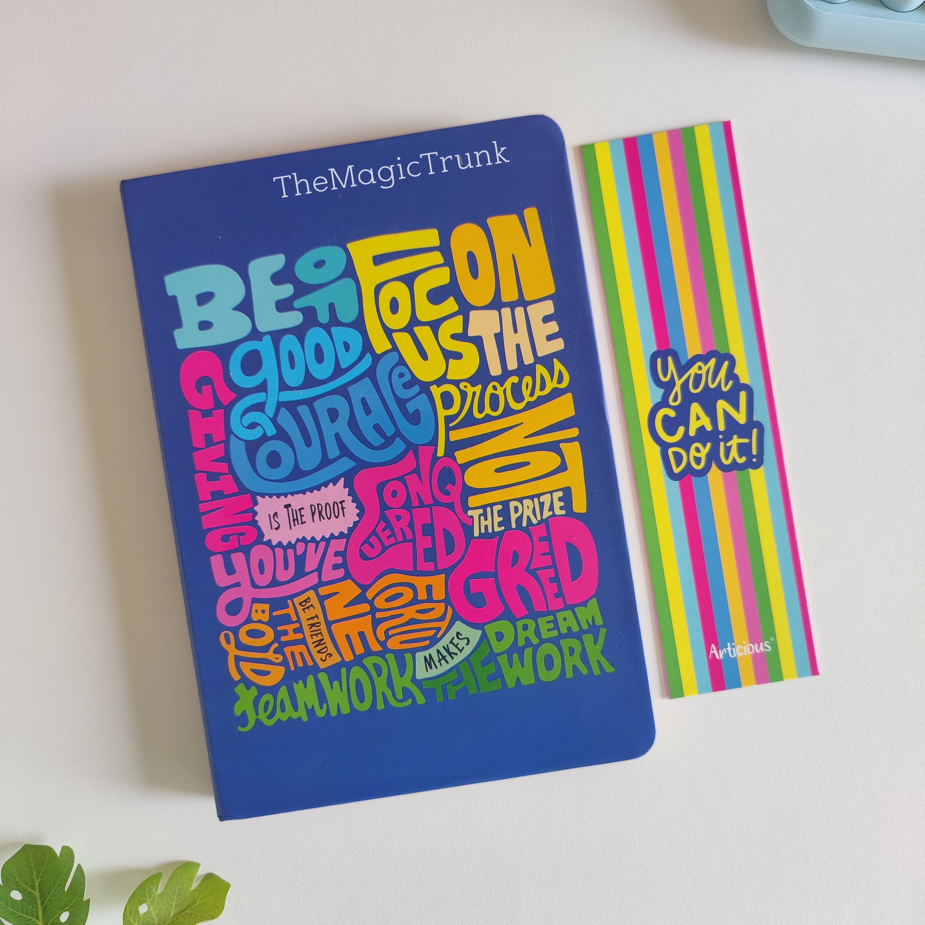 Quoted Motivational Notebook Diary With Bookmark ( 1pc )