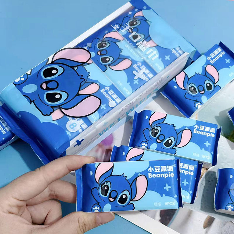 Stitch Wet Wipes Tissue Pack ( 8 Packs )