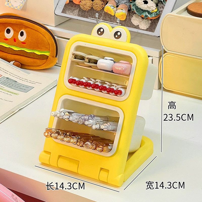 Kawaii Tilted Slanted Pen Desk Organiser ( 1pc )