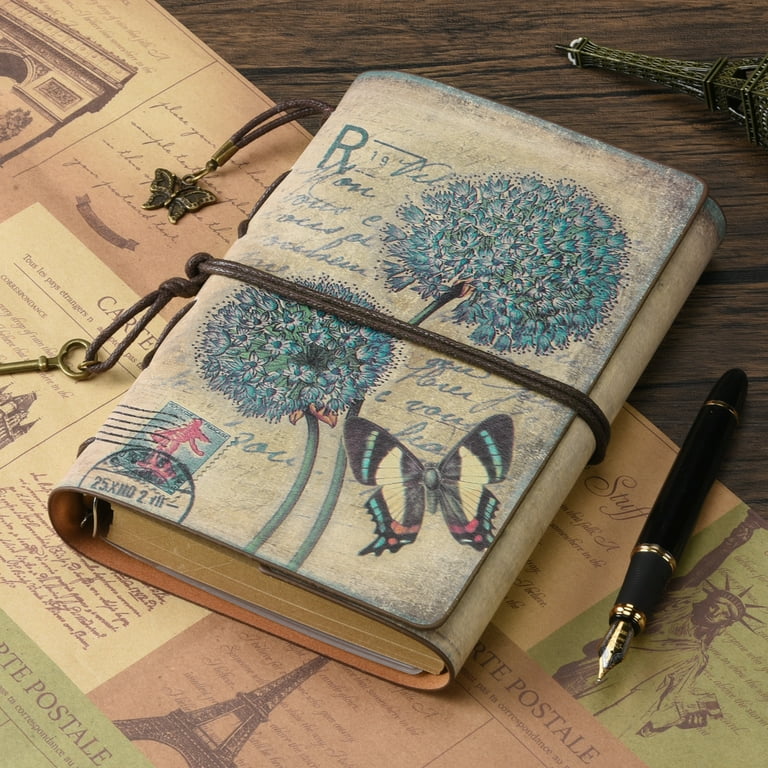 Vintage European Style Binder Journaling Notebook Diary Refillable ( 1pc )