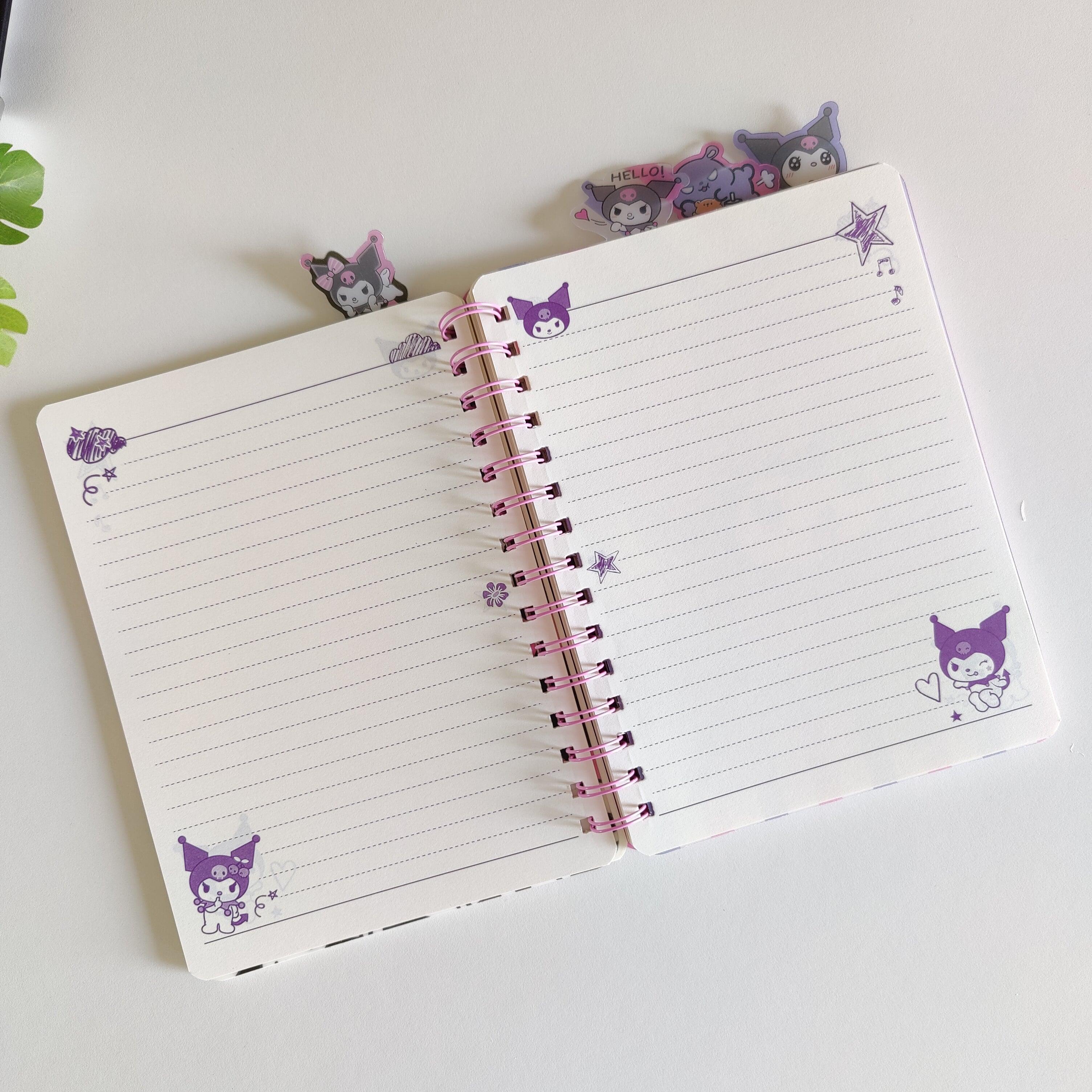 Kuromi Illusion Spiral Notebook Diary ( 1pc )