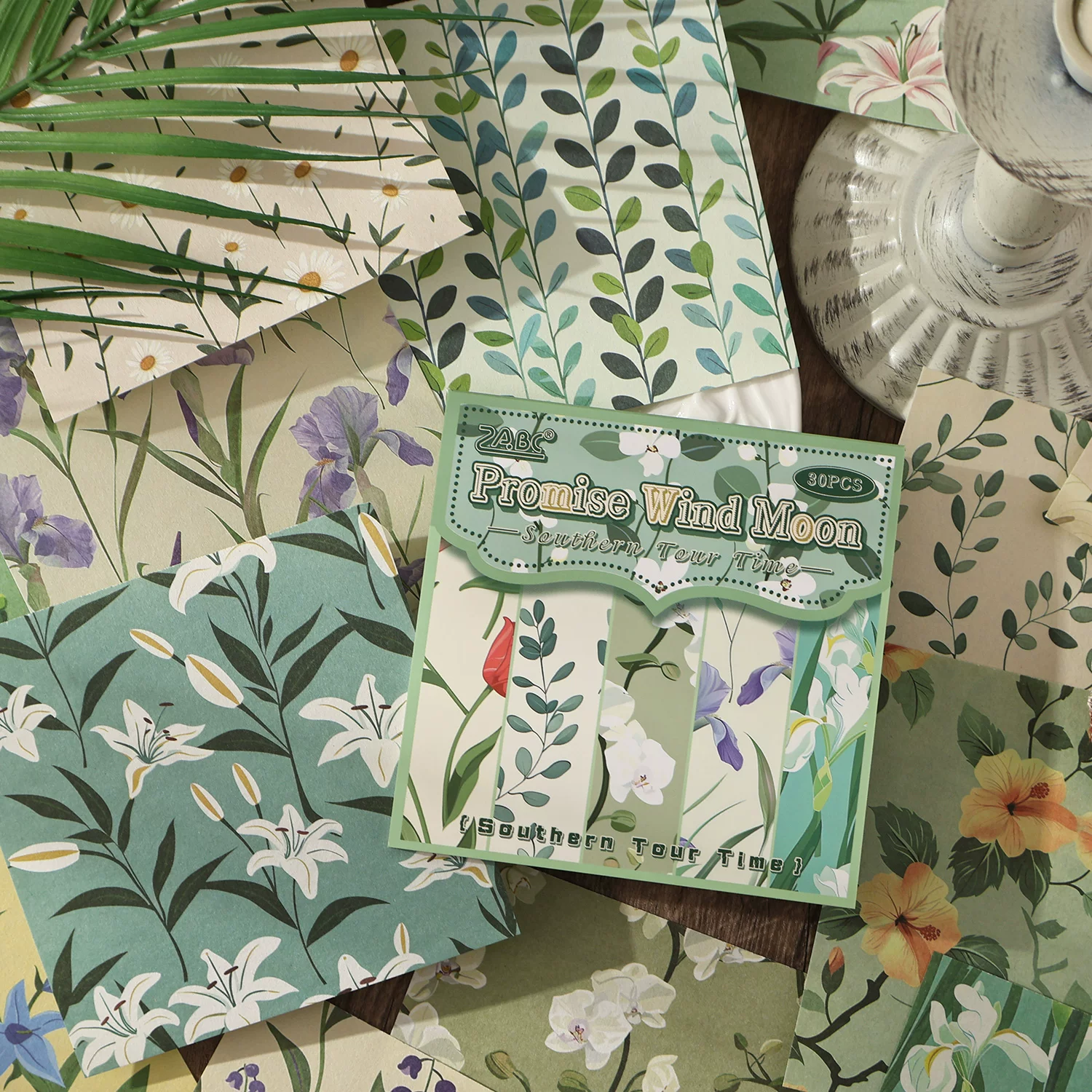 Southern Tour Journaling Scrapbooking Texture Paper Set ( 30 sheets )