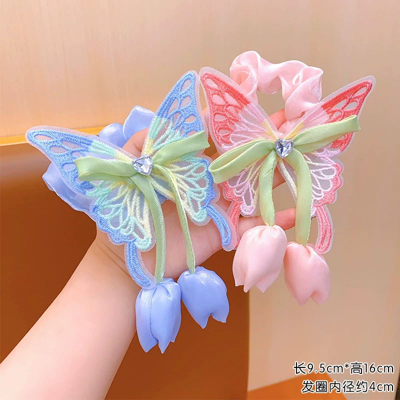 Butterfly Tulip Hair Scrunchie ( 1pc )