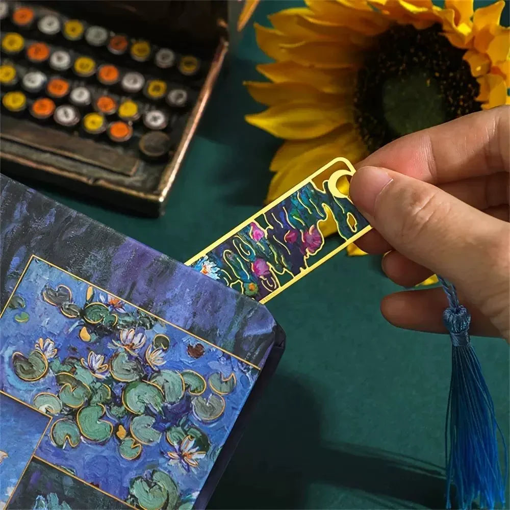 Van Gogh Metal Bookmark With Tassel ( 1pc )