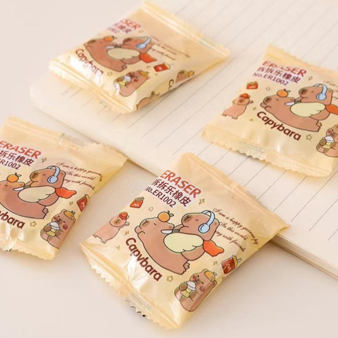 Capybara Mystery Surprise Erasers ( 1 pack )