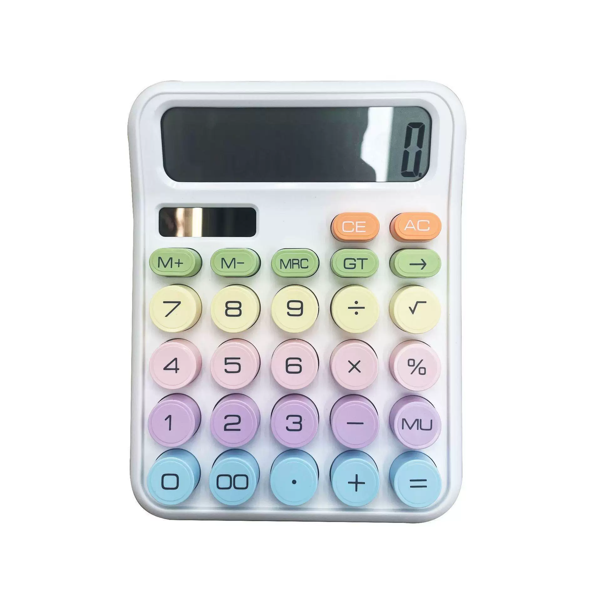 Pastel Calculator Solar / Battery Operated ( 1pc )
