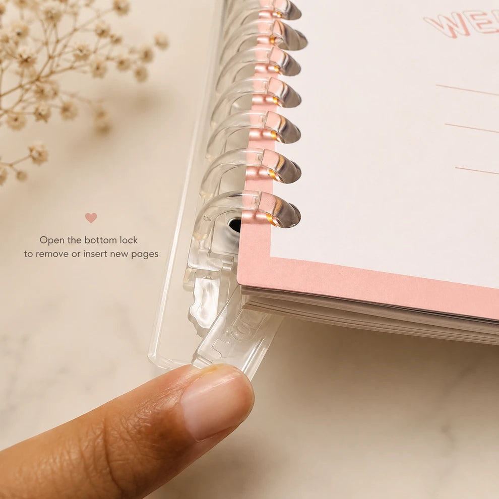Weekend Time Binder Loose Leaf Spiral Notebook Diary ( 1pc )