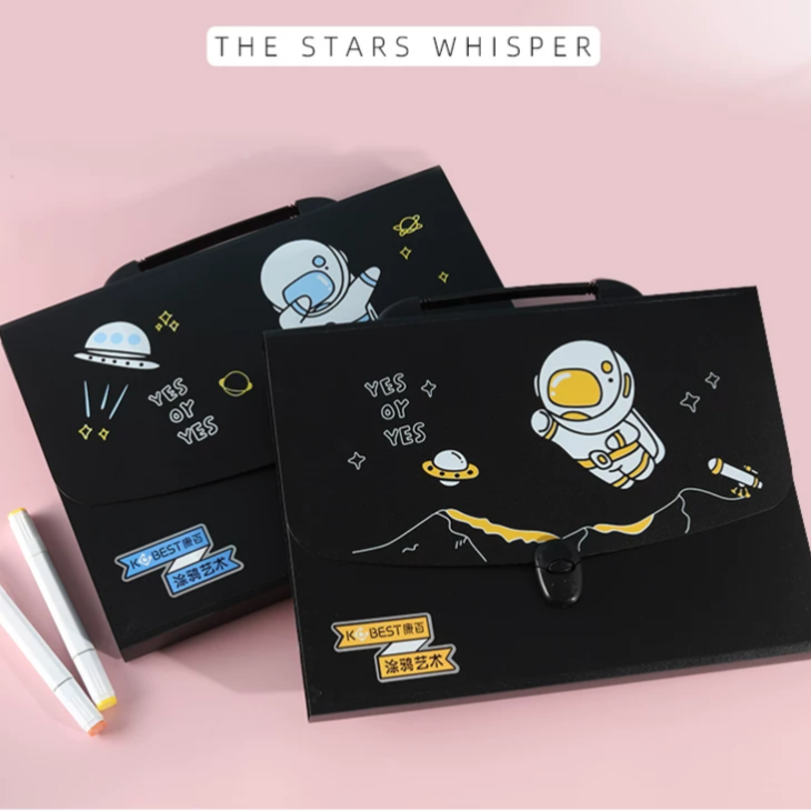 Space File / Document Folder With Handle & Push Lock A4 ( 1 pc )