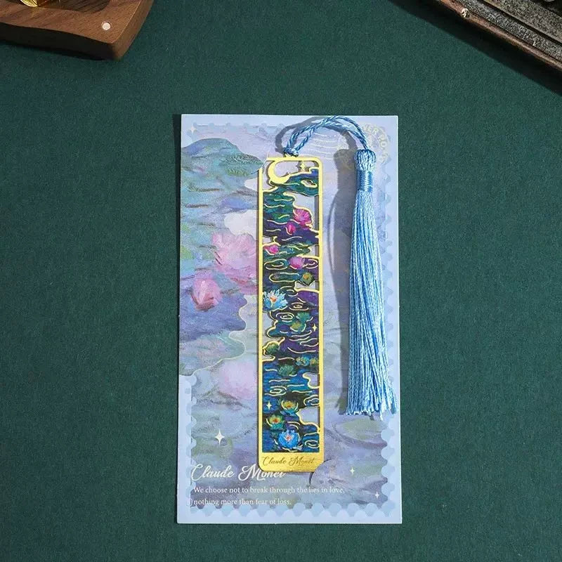 Van Gogh Metal Bookmark With Tassel ( 1pc )
