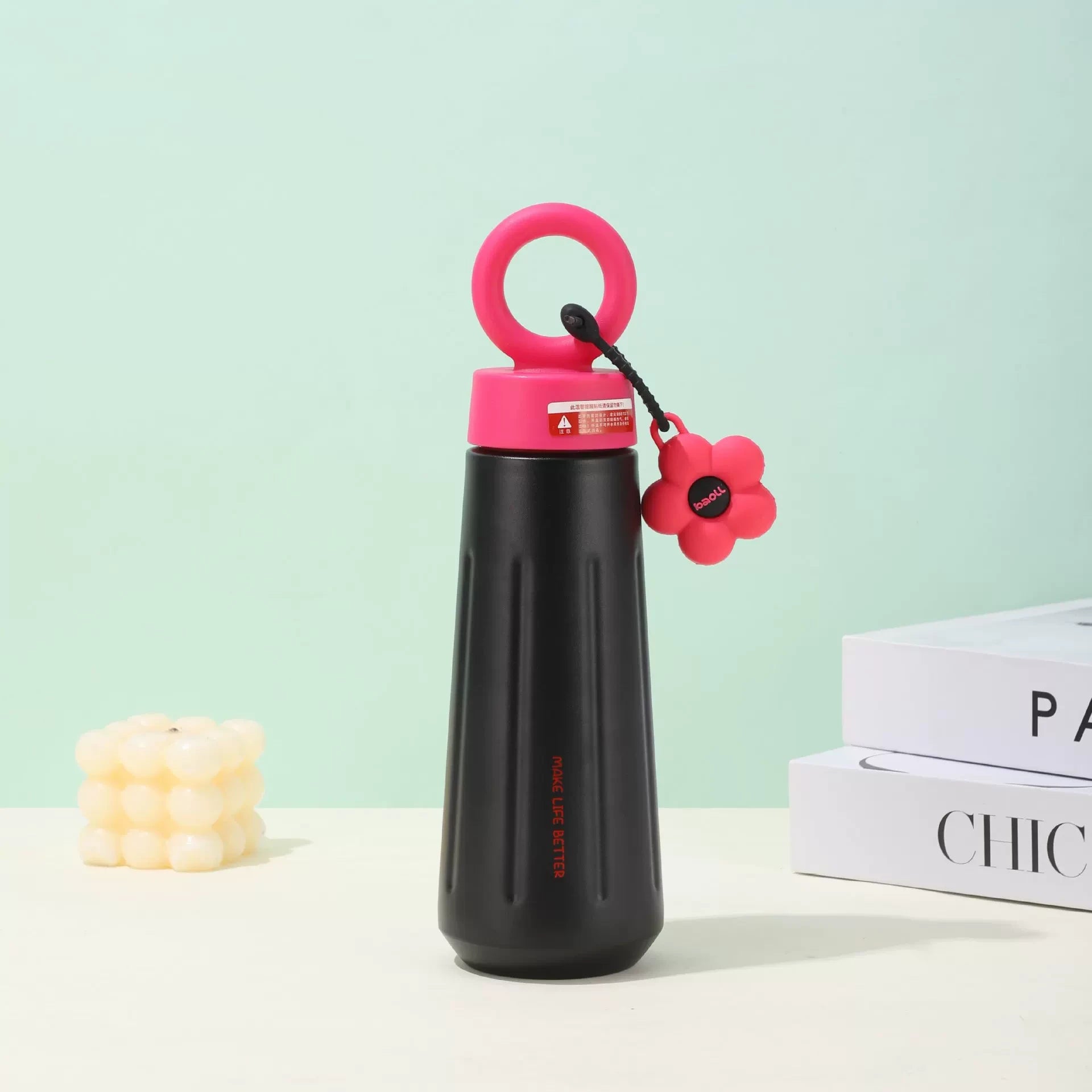 Floral Petal Aesthetic Insulated Tumbler Bottle ( 1pc )