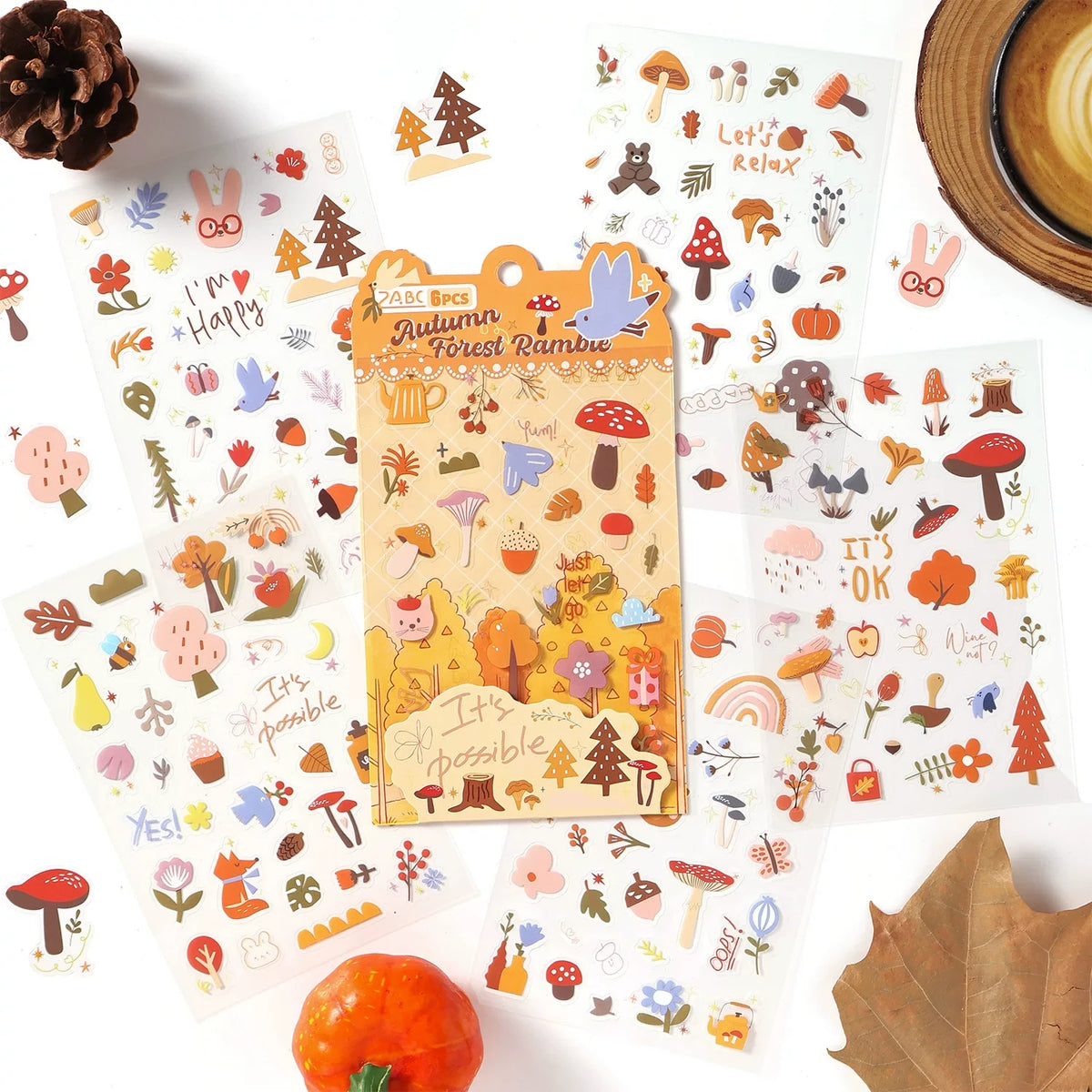 Roaming Among the Clouds Series Pet Journaling Scrapbooking Stickers Sheets ( 6sheets )