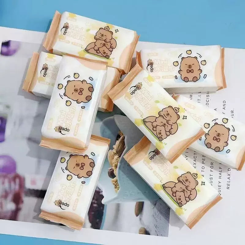 Capybara Wet Wipes Tissue Pack ( 8 Packs )