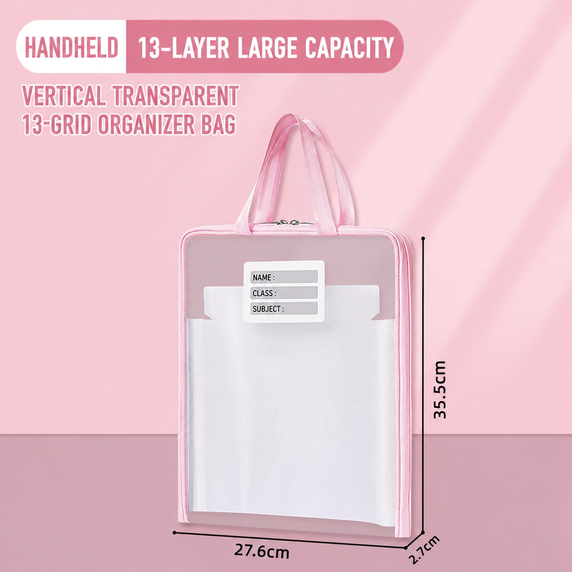 Aesthetic Mesh File Folder / Document Folder With Handle & Zip Closure A4 ( 1 pc )