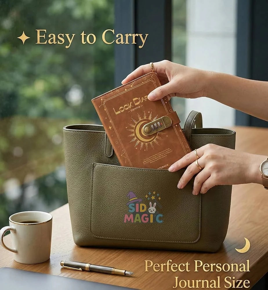 Starshine Hardcover Combination Lock Notebook Diary ( 1pc )