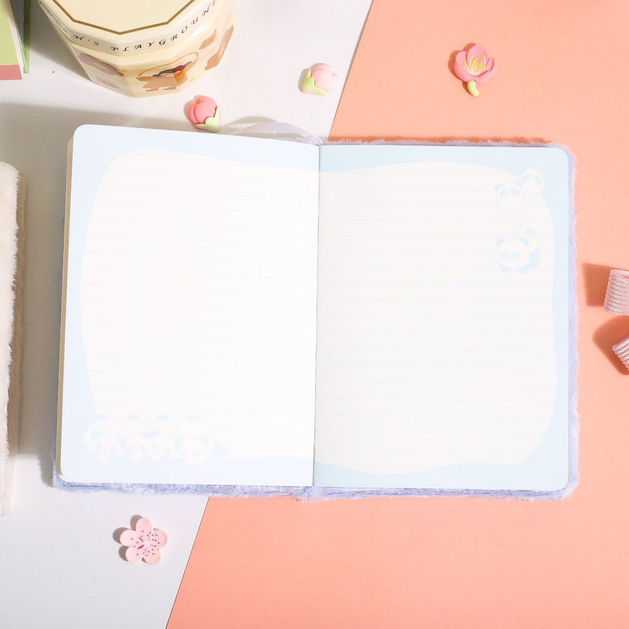 Panda Fur Notebook Dairy ( 1pc )