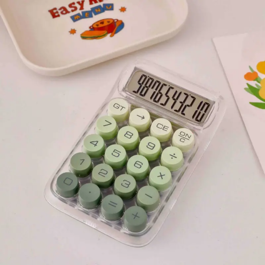 Semi Transparent Mechanical Calculator ( 1pc )