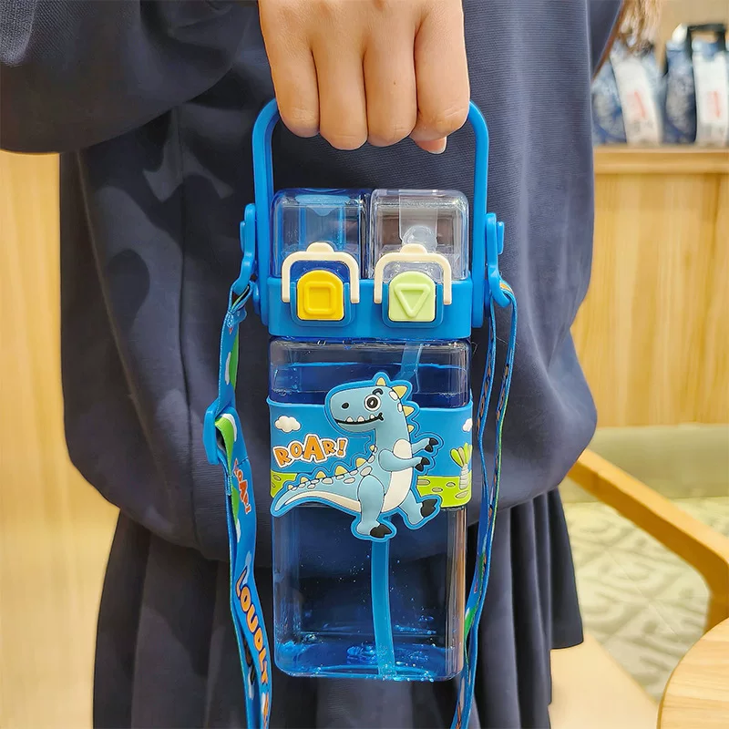 Unicorn Panda Dinosaur 2 in 1 Water Bottle ( 1pc )